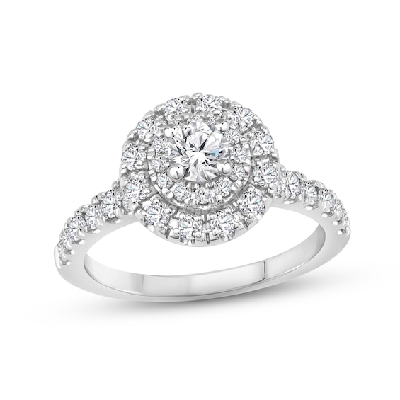Now + Forever Diamond Engagement Ring 1 ct tw Round-cut 14K White Gold
