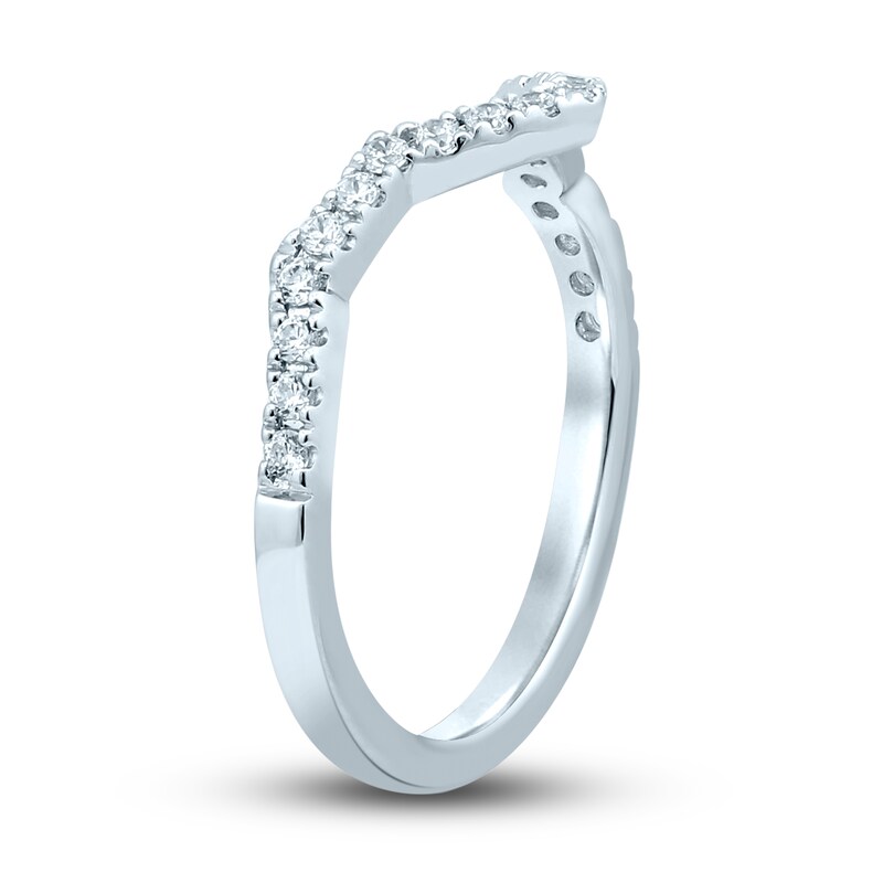 Diamond Wedding Band 1/4 ct tw Round-cut 14K White Gold
