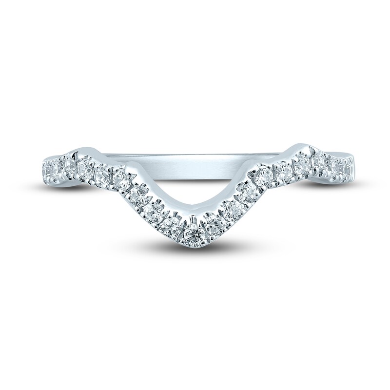 Diamond Wedding Band 1/4 ct tw Round-cut 14K White Gold