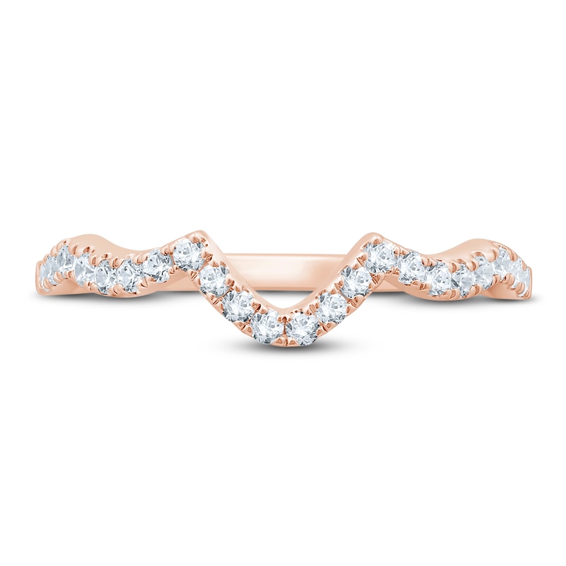 Main Image 3 of Now + Forever Diamond Wedding Band 1/4 ct tw Round-cut 14K Rose Gold