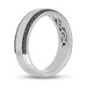 Thumbnail Image 2 of Neil Lane Men's Black Diamond Wedding Band 1/2 ct tw Round-Cut 14K White Gold