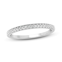 Now + Forever Diamond Wedding Band 1/10 ct tw Round-cut 14K White Gold