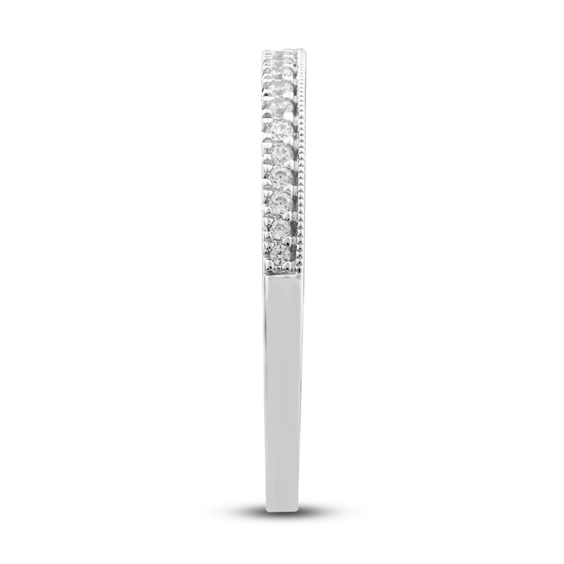 Main Image 2 of Now + Forever Diamond Wedding Band 1/10 ct tw Round-cut 14K White Gold