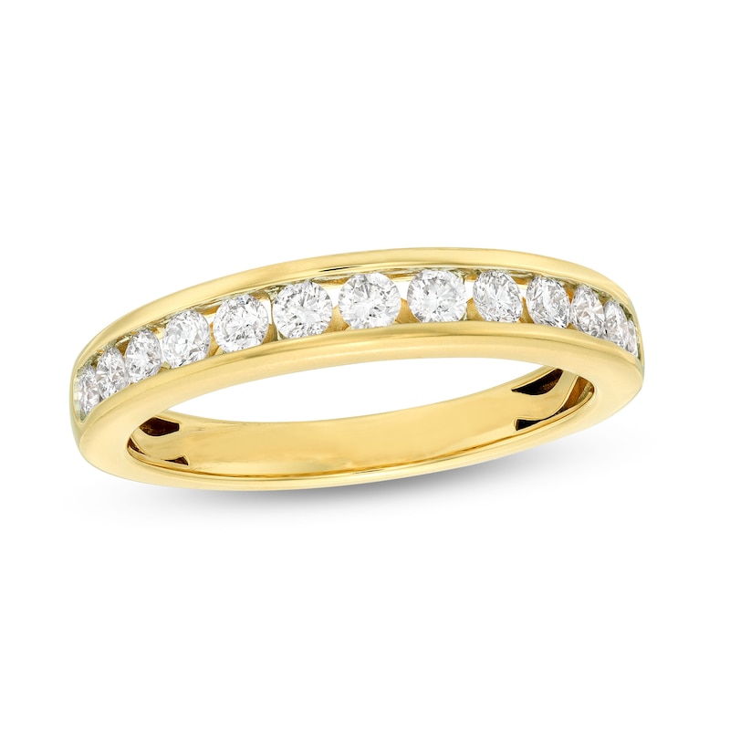 Main Image 1 of Now + Forever Diamond Wedding Band 1/2 ct tw Round-cut 14K Yellow Gold