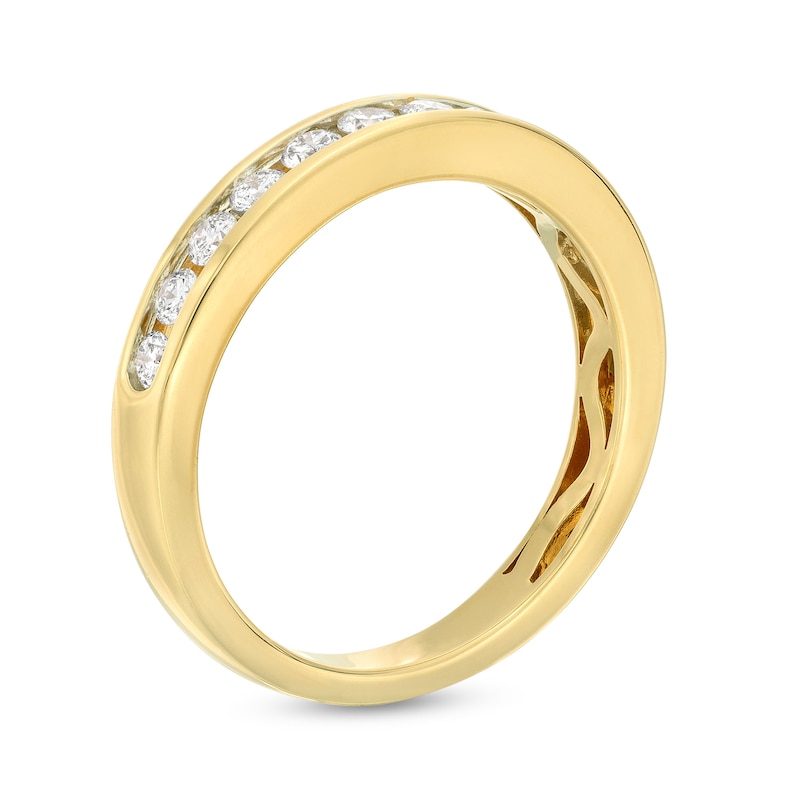 Main Image 2 of Now + Forever Diamond Wedding Band 1/2 ct tw Round-cut 14K Yellow Gold
