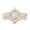 Diamond Bridal Set 1 ct tw Round-cut 14K Yellow Gold