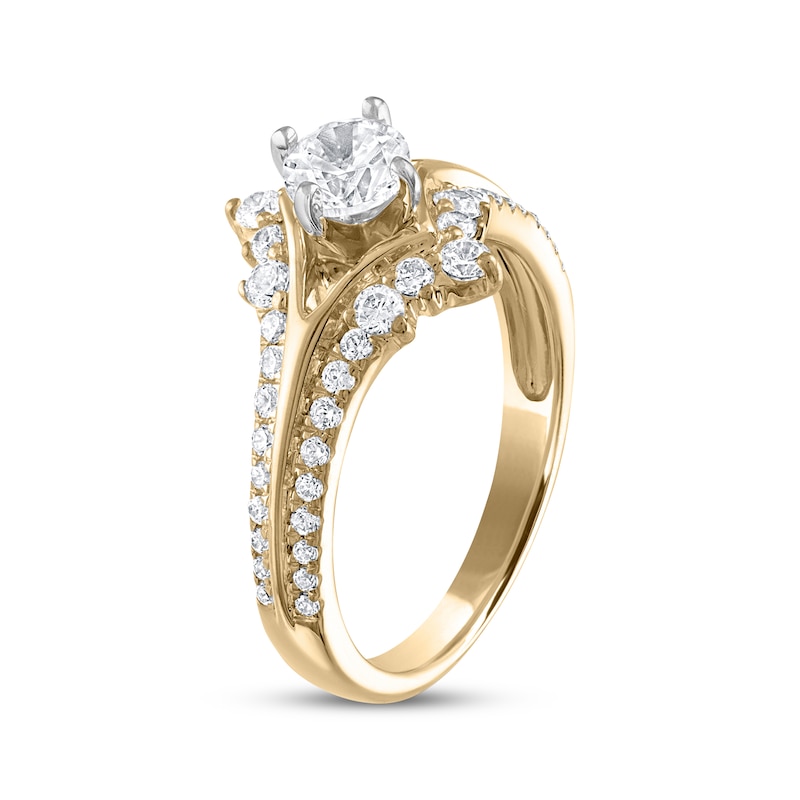 Main Image 5 of Now + Forever Diamond Engagement Ring 1 ct tw Round-cut 14K Yellow Gold