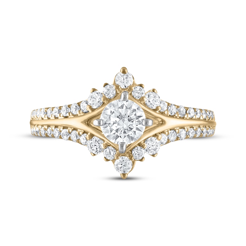 Diamond Engagement Ring 1 ct tw Round-cut 14K Yellow Gold