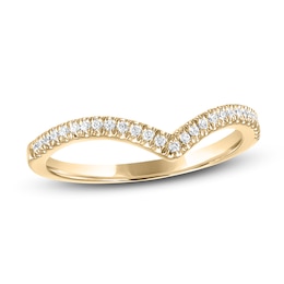 Now + Forever Diamond Wedding Band 1/8 ct tw Round-cut 14K Yellow Gold