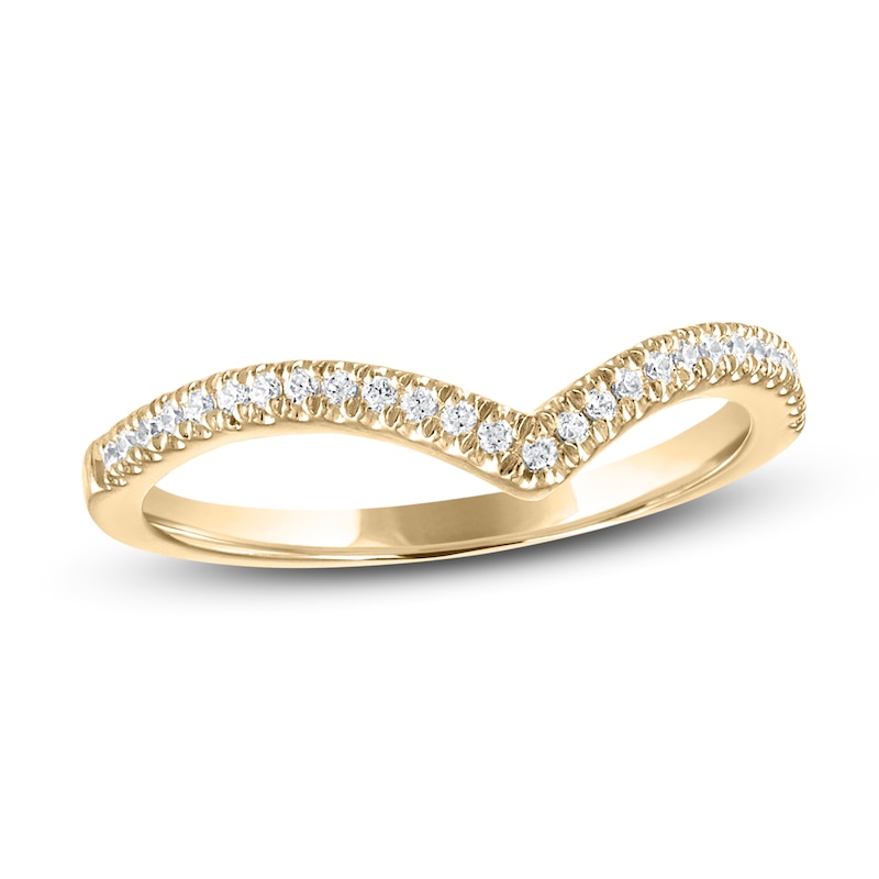 Main Image 9 of Now + Forever Diamond Wedding Band 1/8 ct tw Round-cut 14K Yellow Gold