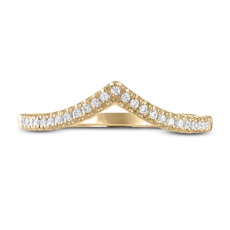 Diamond Wedding Band 1/8 ct tw Round-cut 14K Yellow Gold