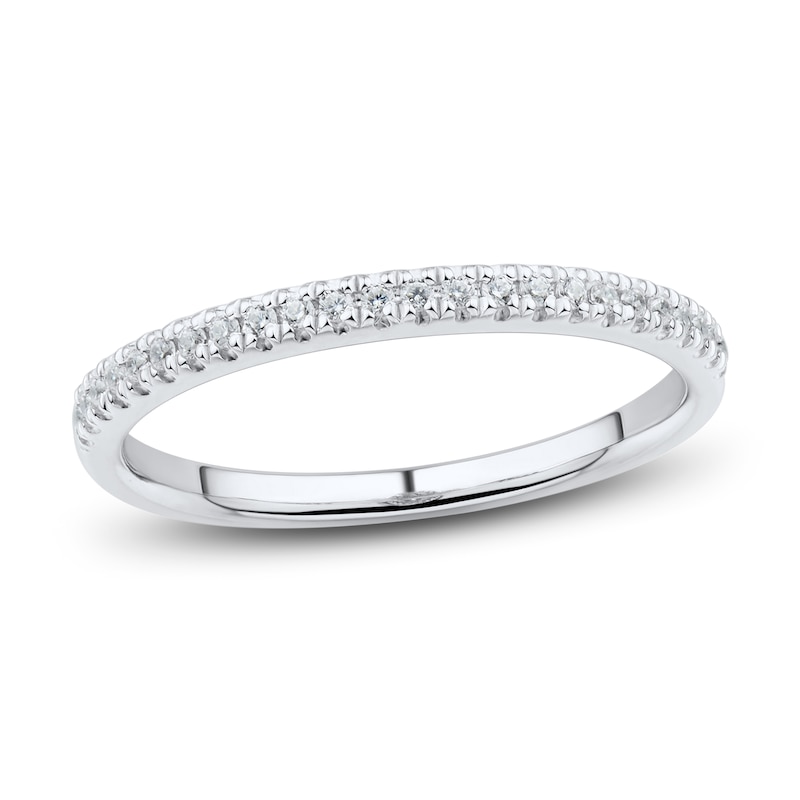 Main Image 1 of Now + Forever Diamond Wedding Band 1/10 ct tw Round-Cut 14K White Gold