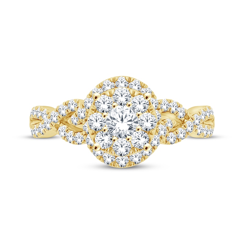 Diamond Engagement Ring 1 ct tw Round-cut 14K Yellow Gold