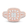 Thumbnail Image 3 of Now + Forever Diamond Engagement Ring 7/8 ct tw Princess & Round-Cut 14K Rose Gold