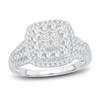 Thumbnail Image 1 of Now + Forever Diamond Engagement Ring 7/8 ct tw Princess & Round-Cut 14K White Gold
