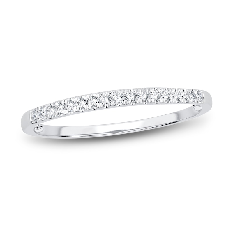 Main Image 1 of Now + Forever Diamond Wedding Band 1/10 ct tw Round-Cut 14K White Gold