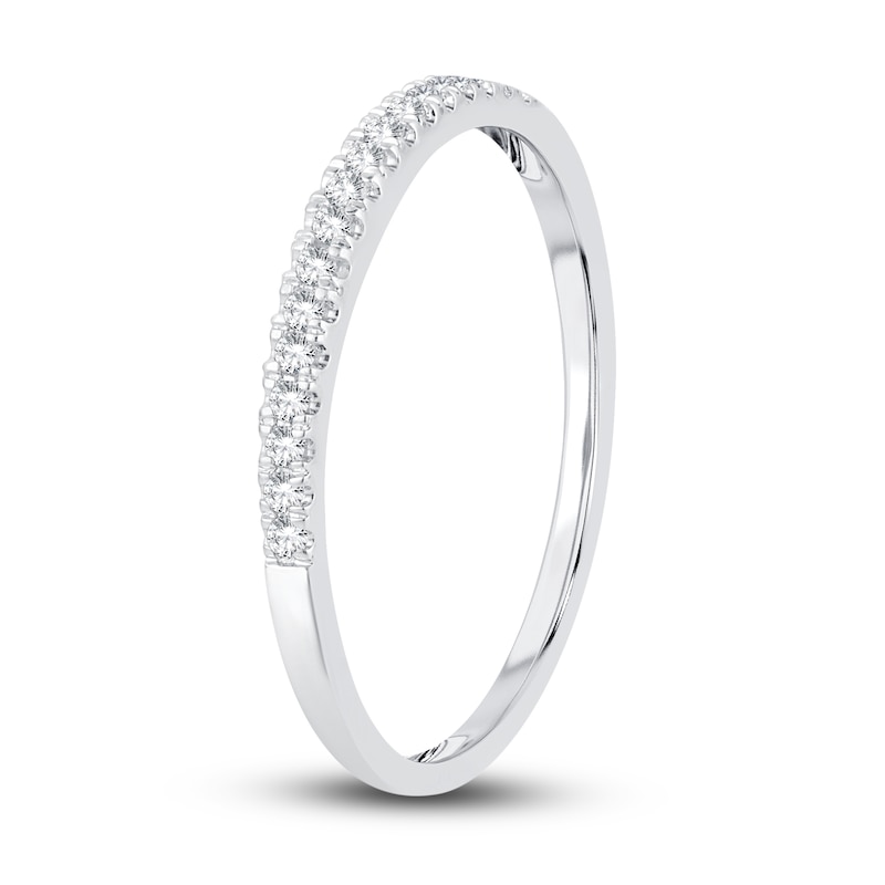Main Image 2 of Now + Forever Diamond Wedding Band 1/10 ct tw Round-Cut 14K White Gold