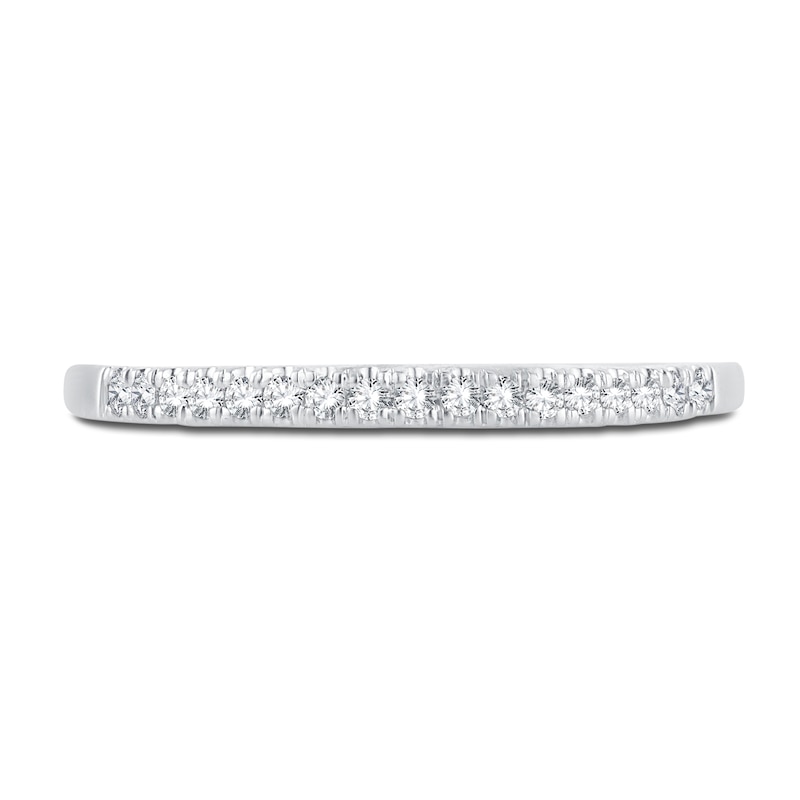 Main Image 3 of Now + Forever Diamond Wedding Band 1/10 ct tw Round-Cut 14K White Gold