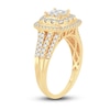 Thumbnail Image 2 of Now + Forever Diamond Engagement Ring 7/8 ct tw Princess & Round-Cut 14K Yellow Gold