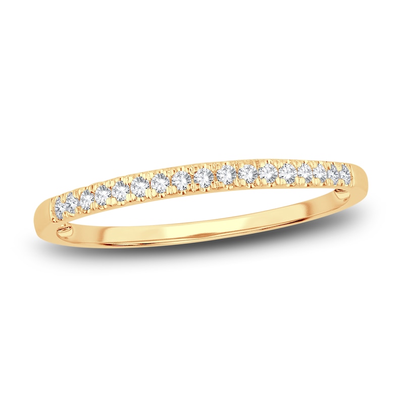 Main Image 1 of Now + Forever Diamond Wedding Band 1/10 ct tw Round-Cut 14K Yellow Gold