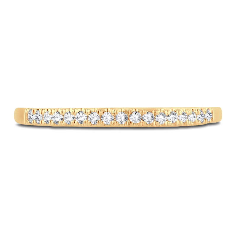 Main Image 3 of Now + Forever Diamond Wedding Band 1/10 ct tw Round-Cut 14K Yellow Gold