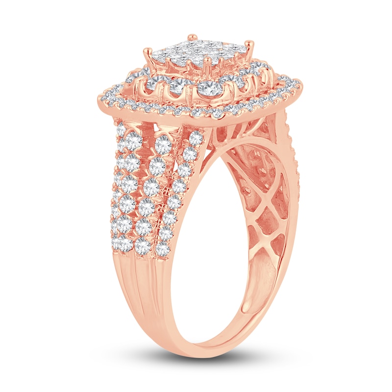 Main Image 2 of Now + Forever Diamond Engagement Ring 1-7/8 ct tw Princess & Round-Cut 14K Rose Gold