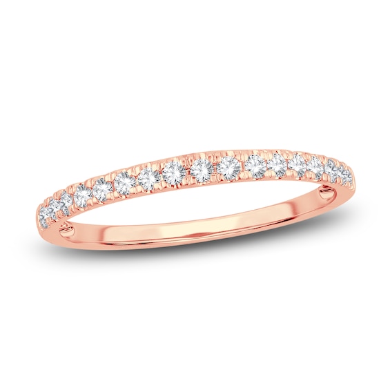 Now + Forever Diamond Wedding Band 1/5 ct tw Round-Cut 14K Rose Gold