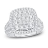 Thumbnail Image 1 of Now + Forever Diamond Engagement Ring 1-7/8 ct tw Princess & Round-Cut 14K White Gold