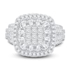Thumbnail Image 3 of Now + Forever Diamond Engagement Ring 1-7/8 ct tw Princess & Round-Cut 14K White Gold