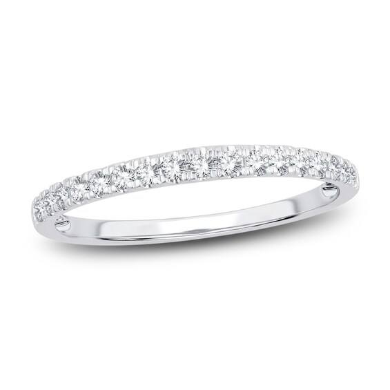 Now + Forever Diamond Wedding Band 1/5 ct tw Round-Cut 14K White Gold