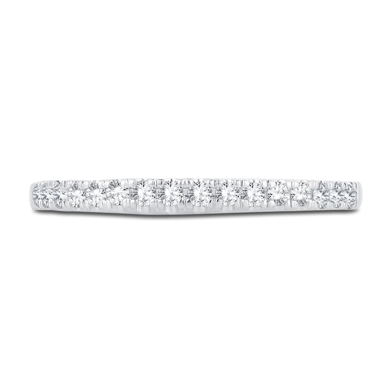 Main Image 3 of Now + Forever Diamond Wedding Band 1/5 ct tw Round-Cut 14K White Gold