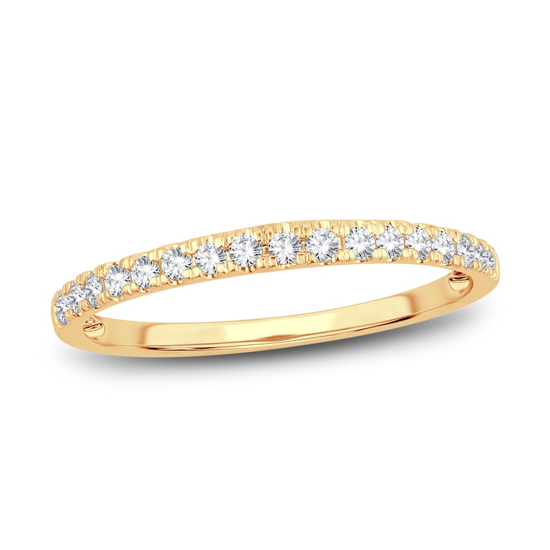 Main Image 1 of Now + Forever Diamond Wedding Band 1/5 ct tw Round-Cut 14K Yellow Gold