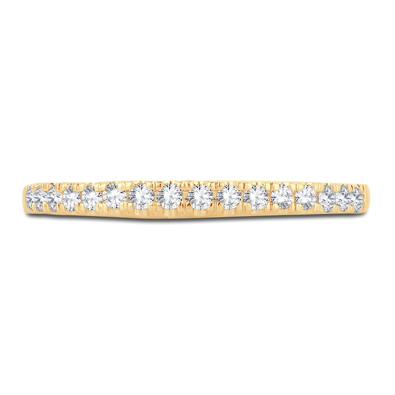 Main Image 3 of Now + Forever Diamond Wedding Band 1/5 ct tw Round-Cut 14K Yellow Gold