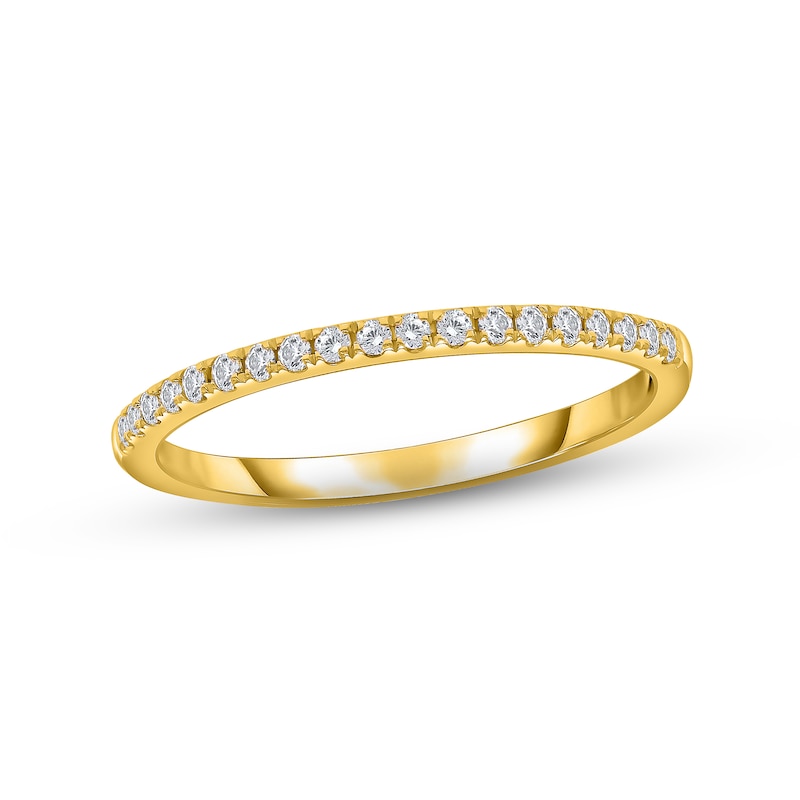 Main Image 1 of Now + Forever Diamond Wedding Band 1/6 ct tw Round-cut 10K Yellow Gold