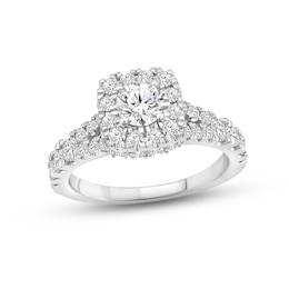 Now + Forever Diamond Engagement Ring 1-5/8 ct tw Round-cut 14K White Gold