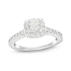 Thumbnail Image 0 of Diamond Engagement Ring 1-1/6 ct tw Princess & Round-cut 14K White Gold