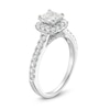 Thumbnail Image 1 of Diamond Engagement Ring 1-1/6 ct tw Princess & Round-cut 14K White Gold