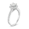 Thumbnail Image 2 of Diamond Engagement Ring 1-1/6 ct tw Princess & Round-cut 14K White Gold
