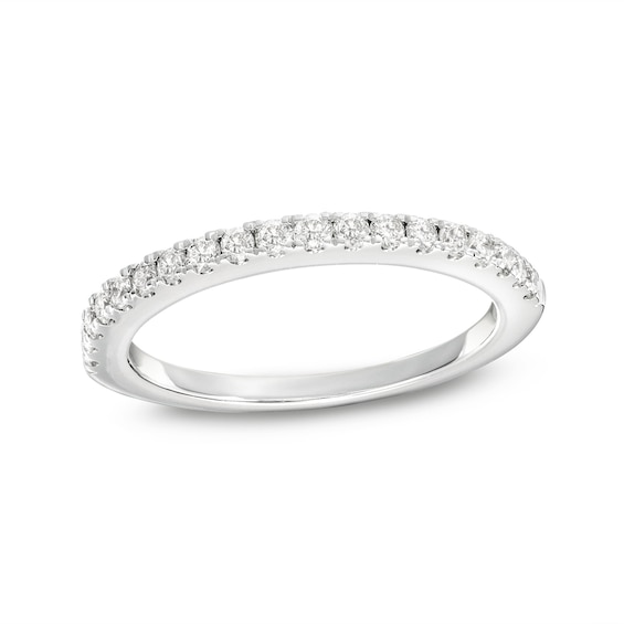 Diamond Wedding Band 1/3 ct tw Round-cut 14K White Gold