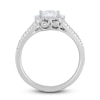 Thumbnail Image 3 of Now + Forever Diamond Engagement Ring 1-1/6 ct tw Princess, Baguette & Round-cut 14K White Gold