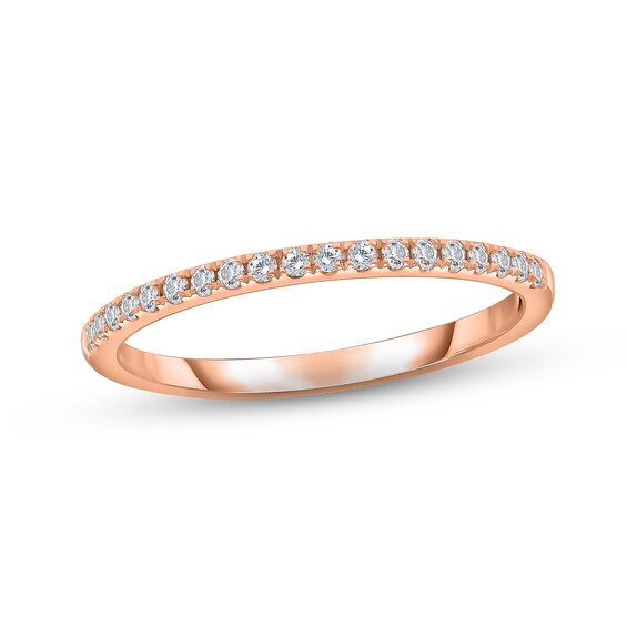 Now + Forever Diamond Wedding Band 1/6 ct tw Round-cut 10K Rose Gold