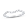 Thumbnail Image 1 of Now + Forever The Kiss Diamond Wedding Band 1/4 ct tw Round-cut Platinum