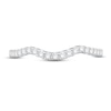 Thumbnail Image 3 of Now + Forever The Kiss Diamond Wedding Band 1/4 ct tw Round-cut Platinum