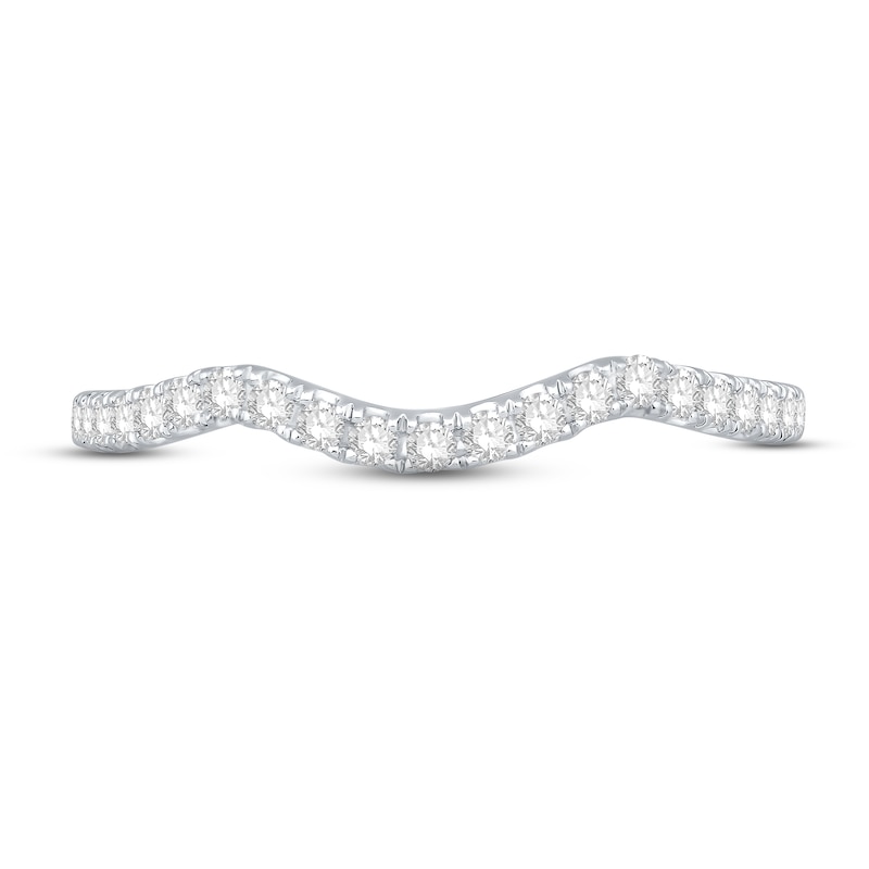 Main Image 3 of Now + Forever The Kiss Diamond Wedding Band 1/4 ct tw Round-cut Platinum