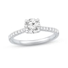 Thumbnail Image 0 of The Kiss Classic Diamond Engagement Ring 1-1/4 ct tw Round-cut Platinum