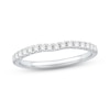 Thumbnail Image 1 of The Kiss Diamond Wedding Band 1/3 ct tw Round-cut Platinum