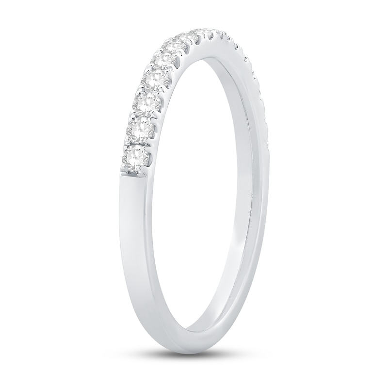 Main Image 2 of The Kiss Diamond Wedding Band 1/3 ct tw Round-cut Platinum