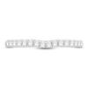 Thumbnail Image 3 of The Kiss Diamond Wedding Band 1/3 ct tw Round-cut Platinum