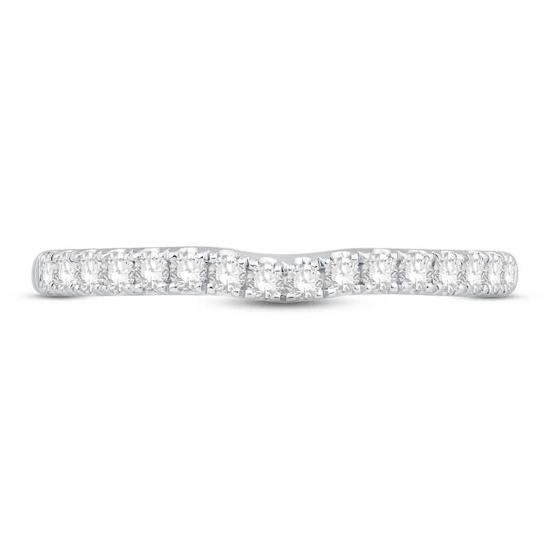 Main Image 3 of The Kiss Diamond Wedding Band 1/3 ct tw Round-cut Platinum