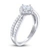 THE LEO Legacy Lab-Created Diamond Princess-Cut Engagement Ring 7/8 ct tw 14K White Gold